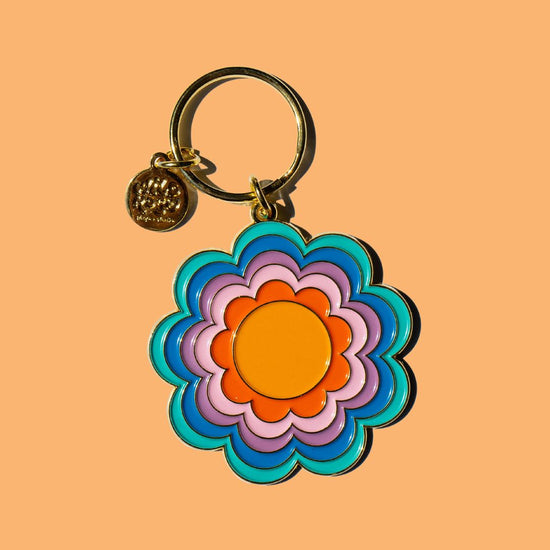 Load image into Gallery viewer, Floral Escape Keychain