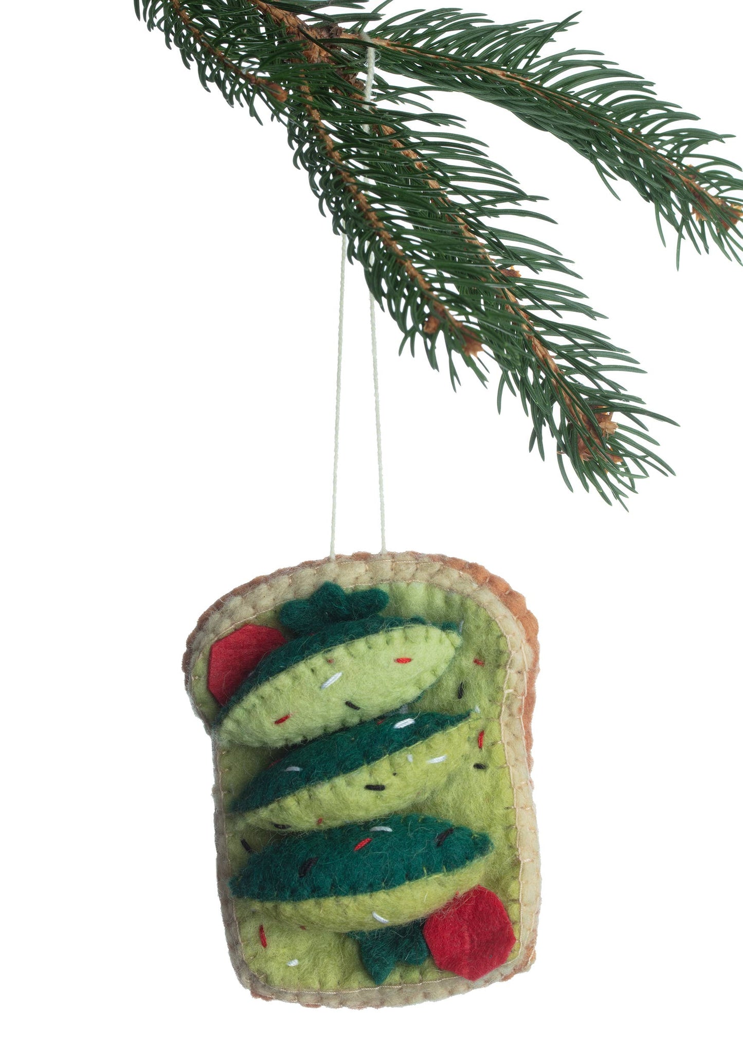 Load image into Gallery viewer, Avocado Toast Felt Ornament