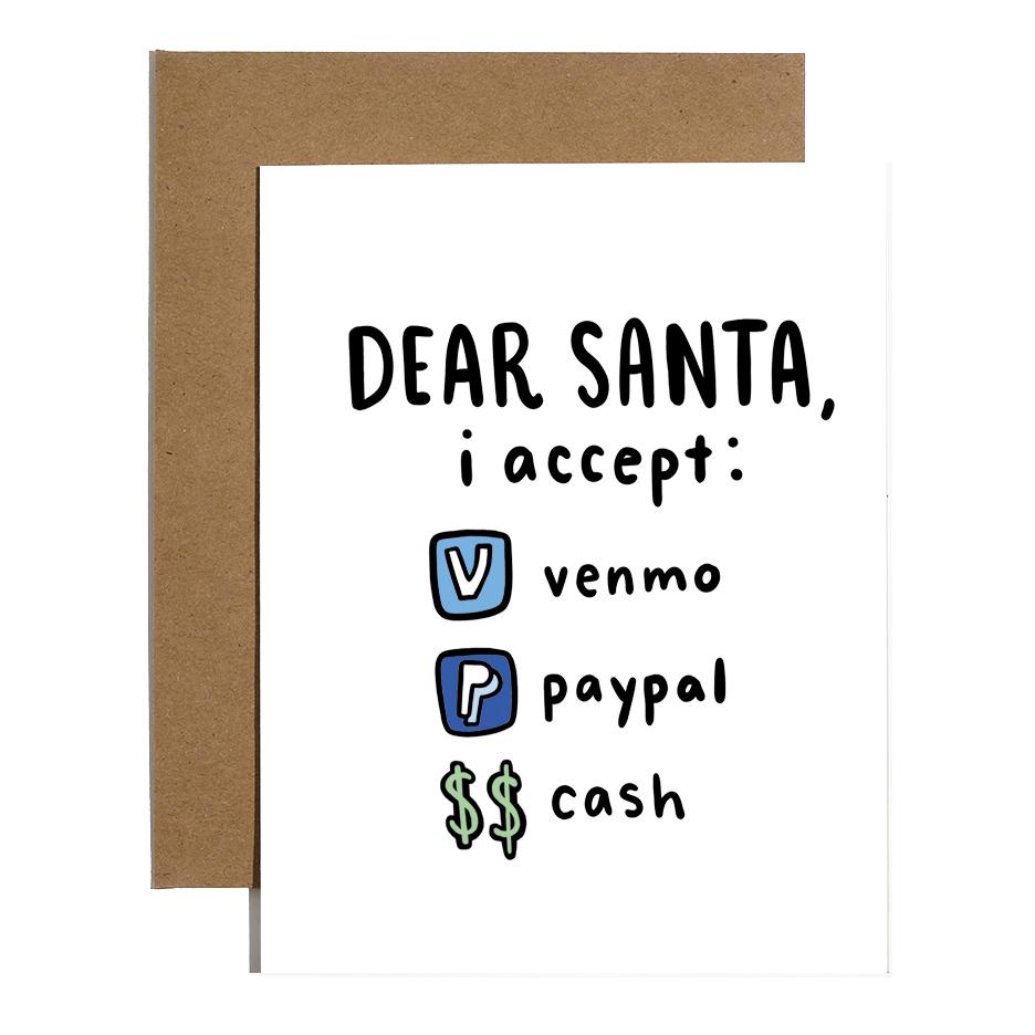 Dear Santa, I Accept Paypal Card