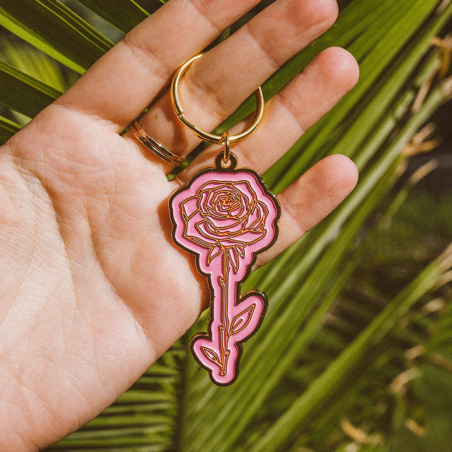 Wild Rose Shop & Studio Yin Yang Floral Keychain
