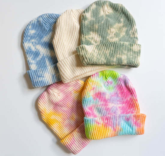 Load image into Gallery viewer, Hand Dyed Cotton Beanies