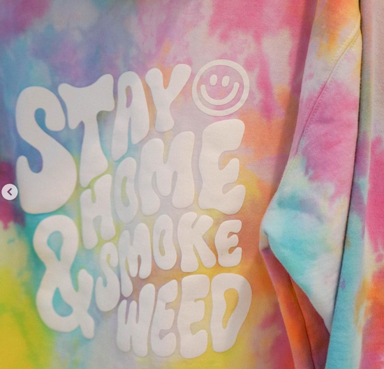 Load image into Gallery viewer, Stay Home &amp;amp; Smoke Weed Hoodie