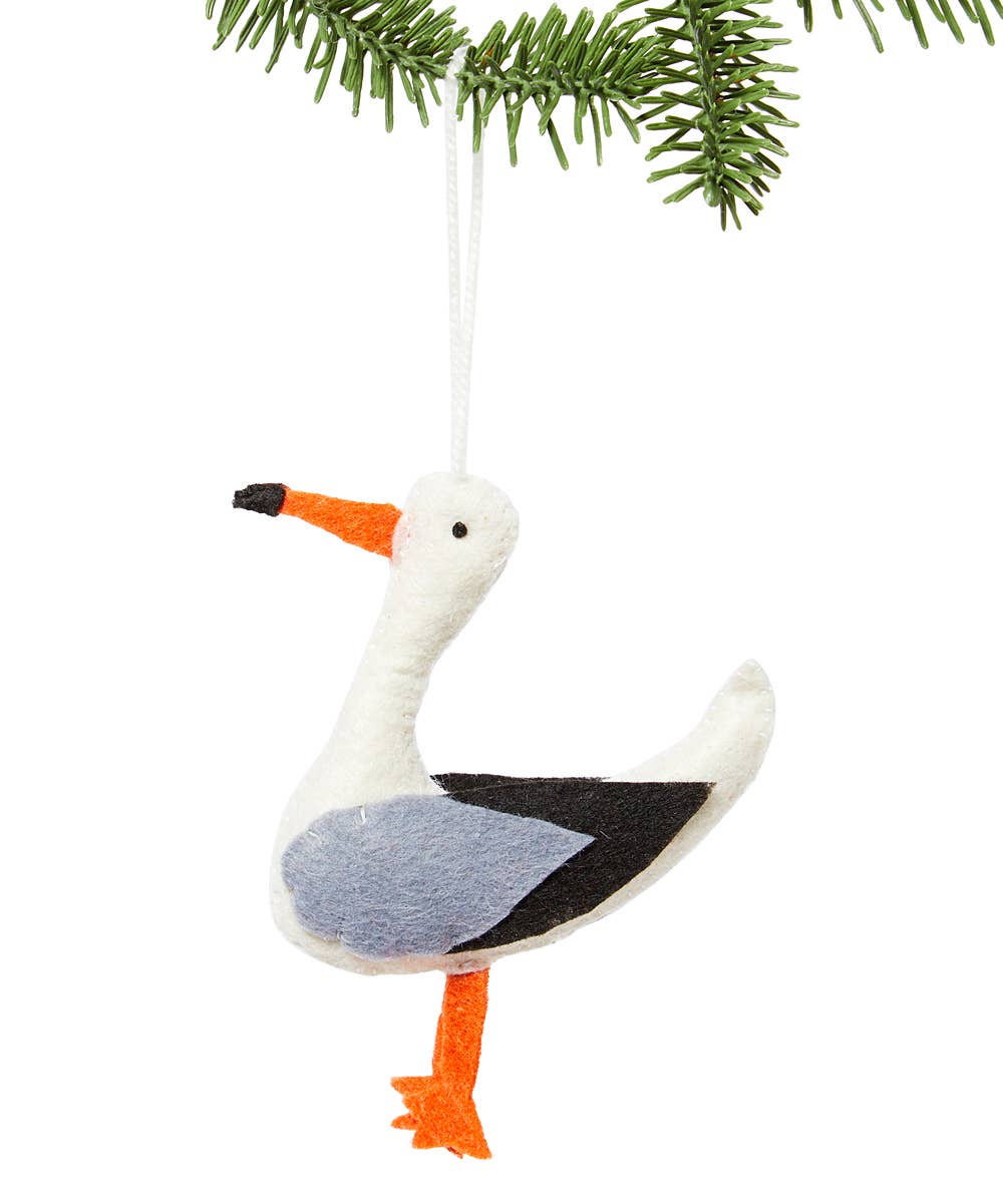 Seagull Felt Ornament