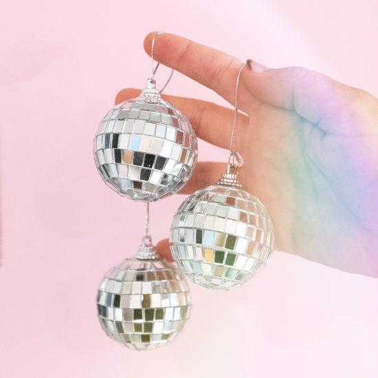 Mini Disco Ball Ornament Set (SET OF 6)